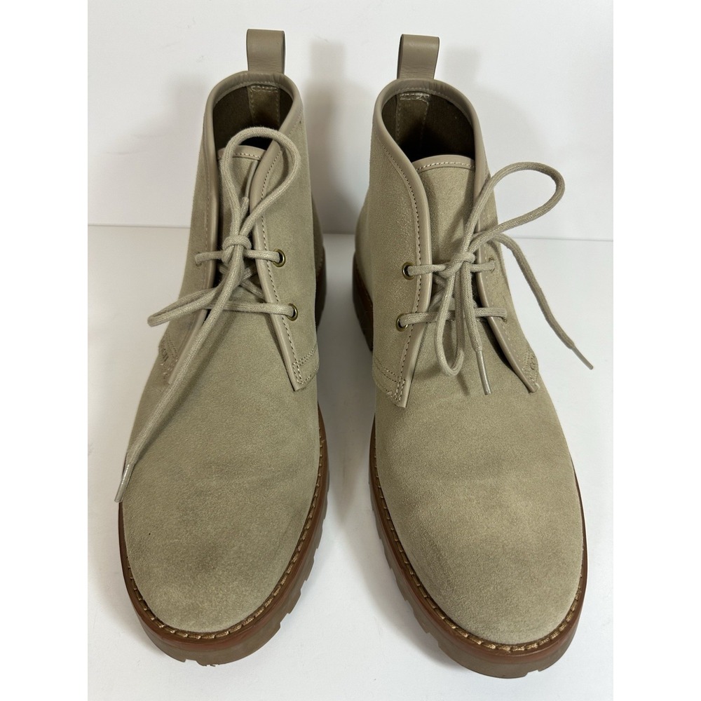 Coach Desert Boots Mens 9D Sand Beige Suede Ankle Chukka Lug Sole Casual CC747